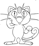 Meowth Kaca Pewarna Sing Bisa Dicithak