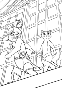 Botté Cattus Coloring Pages To Print