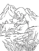 Heidi Coloring Pages To Print