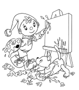 Noddy Coloring Pages To Print