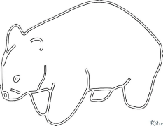 Wombat Spausdinami Spalvinimo Puslapiai
