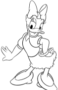 Daisy Duck Spausdinami Spalvinimo Puslapiai