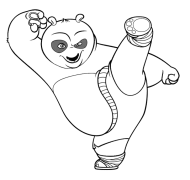 „kung Fu Panda“ Spausdinami Spalvinimo Puslapiai
