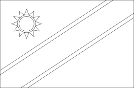 Namibia Halaman Pewarna Boleh Cetak