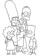 The Simpsons ပုံနှိပ်နိုင်သော ရောင်စုံစာမျက်နှာများ