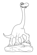 Dobry Dinozaur Kolorowanie Online