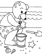 Mały Niedźwiedź Brązowy Kolorowanie Online