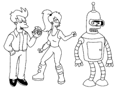 Futurama Páginas Para Colorir Para Imprimir