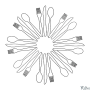 Fork Páginas Para Colorir Para Imprimir